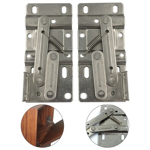 Tip Out Tray Hinges for Cabinets and For Sinks Nickel Plated Steel Structure - Picture 3 of 7