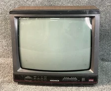 Magnavox 13" RX4030 📺 CRT TV Retro Gaming Wood Grain Vintage Rare Works