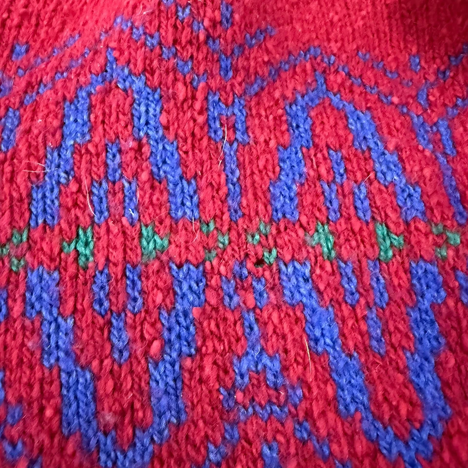 Suéter De Colección Lobo By Pendleton Lana Geométrica Talla XL Foto 4 de 4