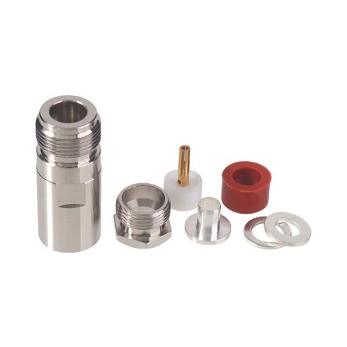 IP67 NK3 N Type Crimp Connector for RG58 LMR200 SYV503 Cable with Brass Body - Picture 3 of 9