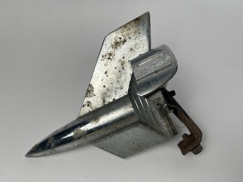 1957  Chevy Bel Air Chrome Rocket Hood Ornament Emblem Vintage - Picture 1 of 11