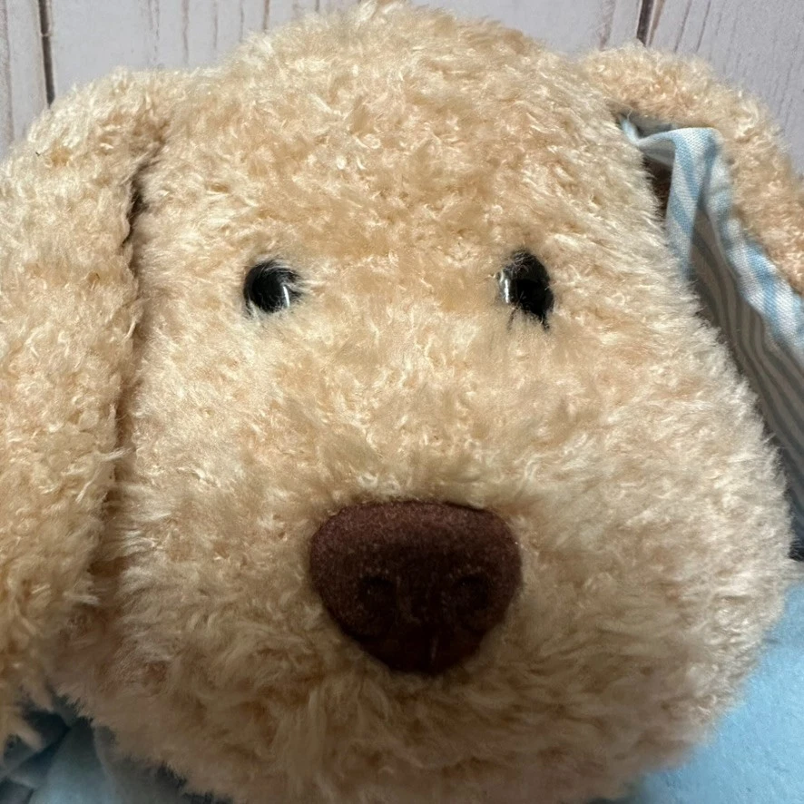 Prestige 玩具 Peek A Boo 小狗拉下来音乐宝宝毛绒蓝色带镜子 — 第 4/4 张图片