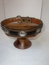 Nocona Youth Belt 22 Genuine Leather Cowboy Brown 3 Tone With Silver N4421644