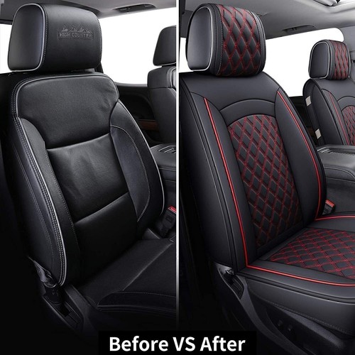 Juego de fundas de cuero para asiento de automóvil para Chevy Silverado GMC Sierra 1500 2500 HD 2008-2023 - Imagen 12 de 13