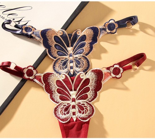 Sexy Schmetterling Tanga Damen | Verstellbare Spitze G-String Unterwäsche - Bild 7 von 31