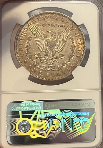1893 Top-100! Vam-4! NGC AU Details! Morgan Silver Dollar - Picture 4 of 10