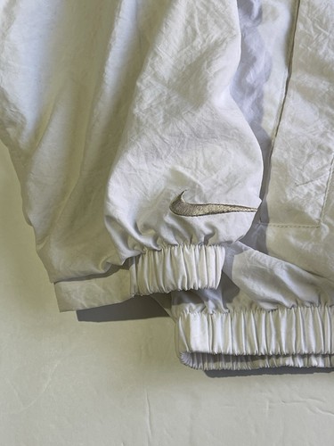 Vintage 90s Nike Track Suit Windbreaker Jacket Men’s Size XL Beige White Logo  - Picture 9 of 24