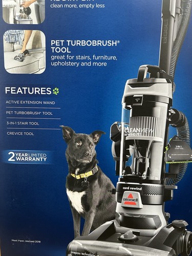 Bissell Cleanview Rewind Pet Vacuum Cleaner Model 3676U Grey - Picture 5 of 7