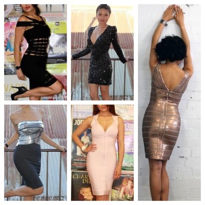 bandage bodycon dress wholesale Lot 8 NWT Sexy Dresses Red Carpet Styles XS S M L Size:34RC shoulder straps for a 260526 Buy StyleCast Silver-Toned Bodycon
