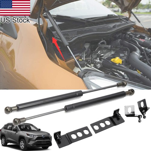 2pcs Front Engine Hood Lift Support Assist Shock Rod For Toyota RAV4 2019-2020