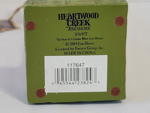 Jim Shore Heartwood Creek "The Heart is a Garden Where Love Blooms" Santa 12" - Bild 5 von 9