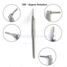 Scalpel Handle #3 Dental Veterinary Adjustable 180° S.S Surgical Instruments
