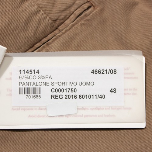 Luciano Barbera NWD Cotton Blend Chinos / Casual Pants Size 48 (32 US) In Beige - Picture 12 of 22