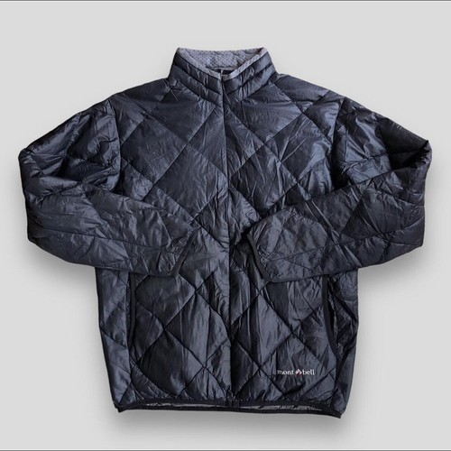 Montbell diamond stitch puffer jacket navy/black XS