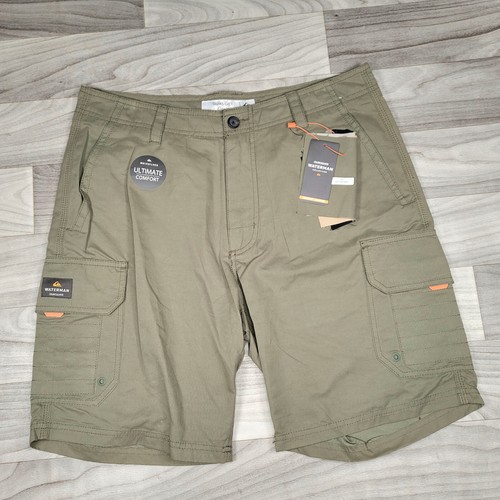 Quiksilver Classics Maldive 9 Cargo Shorts Mens 32 Green Waterman NWT