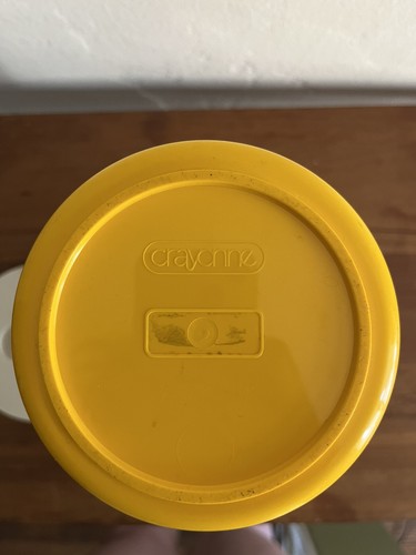 Crayonne Kunststoff gelb 70er Space Age Container Kartell Style - Bild 5 von 5