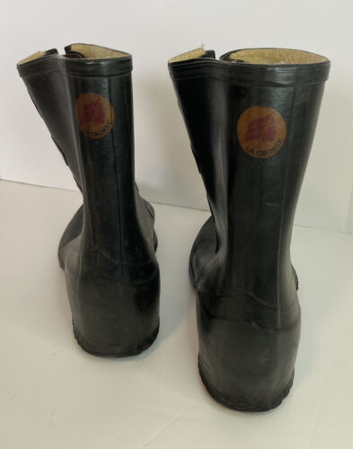 Vintage Lacrosse galoshes/shoe covers/rain boots . Size 8 Made In USA - Picture 3 of 11
