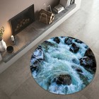 3D Stone River NA13365 Game Rug Mat Elegant Photo Carpet Mat Fay