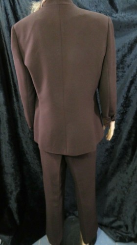 Kasper ASL Vintage 3pc brown Jacket, trousers & top evening suit UK 12 - Picture 7 of 12