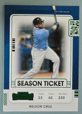 2021 Panini Contenders Season Ticket Green #65 Nelson Cruz