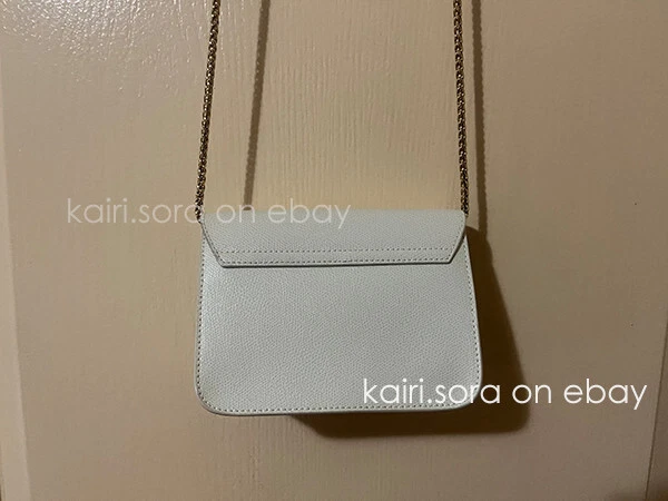 Furla Metropolis Mini Petalo Chalk with gold hardware See