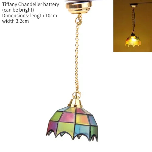 Lámpara de mesa en miniatura para casa de muñecas mini iluminación decro, accesorio para muebles - Imagen 15 de 44