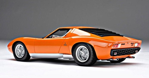 1:18 AMALGAM 1971 LAMBORGHINI MIURA P400 SV ORANGE No MR BBR D&G H&H POSCHE NEW - Picture 9 of 24
