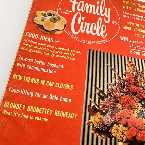 Vintage Family Circle Magazine October 1966 Recipes Advertisements Mid Century - Picture 7 of 17