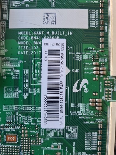 Samsung UE65MU6120K PCB BN41-02568B BN94-12647S SCR CY-GK065HGNVBH V650DJ5-QS3 - Bild 6 von 12