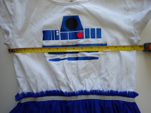 Disney Parks Girls XL 14 R2 D2 Star Wars Dress White Blue - Picture 9 of 21