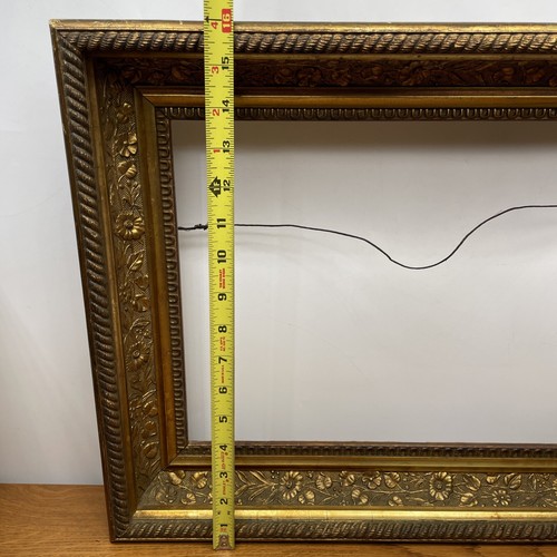 Antique Original Painting Seascape Rough Seas Sailboat Gold Gilt Frame 22x16 - Picture 15 of 15