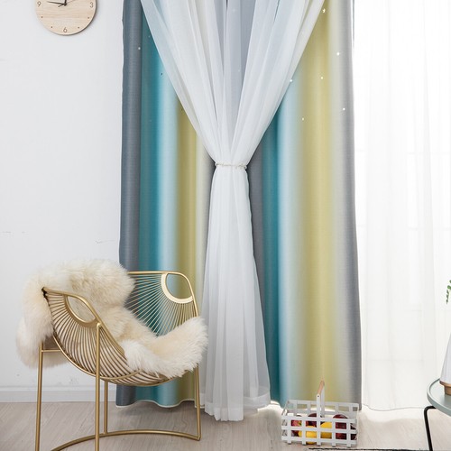 Doppel Gardinen Stores mit Ösen Blickdicht Vorhang Wohnzimmer Dekoschal Modern - Bild 59 von 65