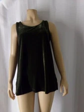 JOHN MARK Tank Top Shirt size XL olive green Velvet NWT