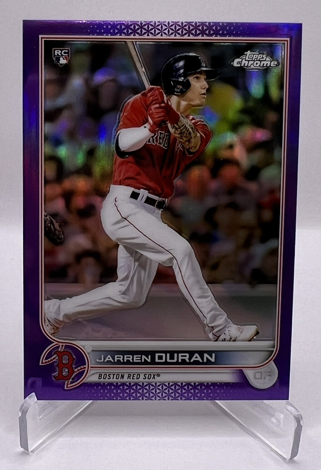 2022 Topps Chrome Purple Refractor /250 Jarren Duran #113 Rookie RC