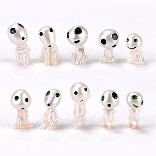 Ghibli Kodama Tree Spirit Princess Mononoke Mini Actionfigur Glow in Dark 10 Stück - Bild 5 von 12