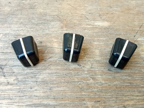 87-91 Black Heater Knob Set F150 F250 F350 Bronco - Picture 2 of 6