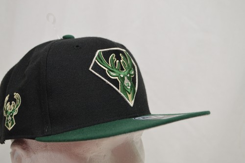NEW 47’ Brand NBA Basketball 75th Milwaukee Bucks Captain Snapback Hat NWT OSF - Picture 6 of 9