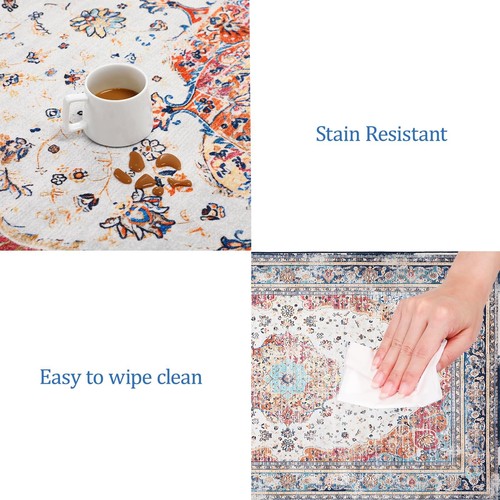 Area Rug - Washable Floor Cover Mat, Non-Slip Ultra Soft Carpet Stain Resista... - Picture 6 of 7