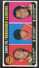 1970-71 Topps #5 Rebound Leaders Elvin Hayes, Wes Unseld & Lew Alcindor