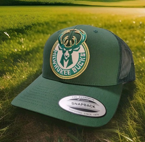 Bucks NBA Hat Cap Patch, New Era, 47 Brand, Lakers, Bulls, Nets, Celtics - Picture 2 of 5