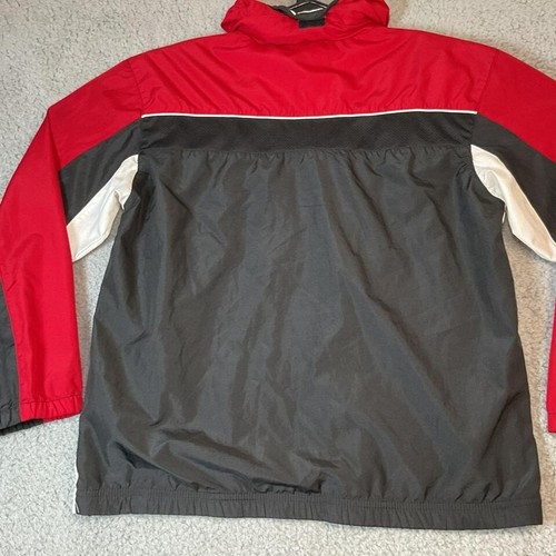 Giacca a vento Starter giovane piccolo ragazzo 13-14 anni full zip con cappuccio foderata - Foto 6 di 8