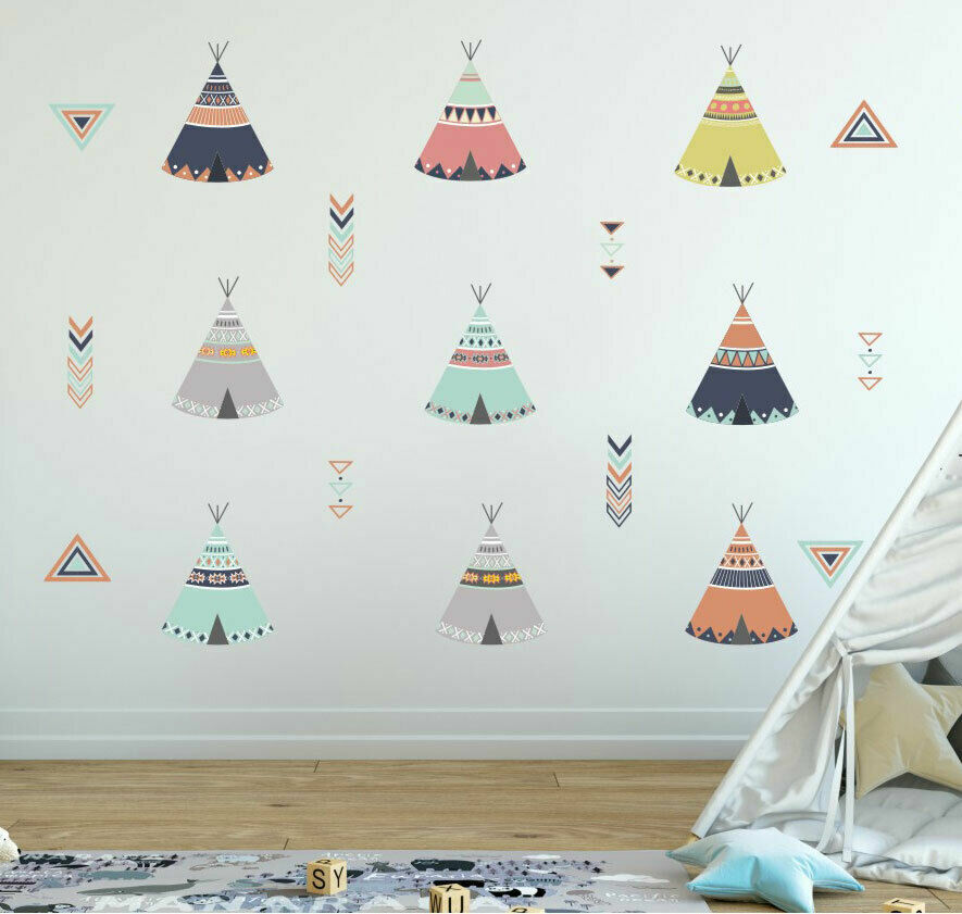 Teepee wall decal cheap