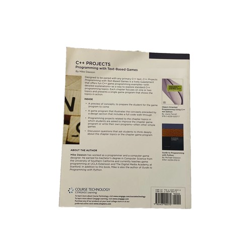C++ Projects : Programming with Text-Based Games by Mike Dawson (2009 ...