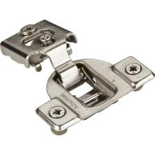 105° 3/4" Overlay Self-close Compact Cabinet Hinge +8 mm Dowels 6-Way Adjustable