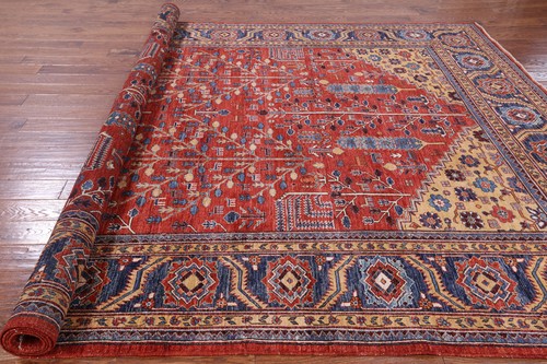 8' 11" X 11' 6" Fine Serapi Handmade Wool Rug - Q5118 - Picture 8 of 10