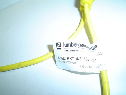 Lumbergautomation ASB2-RKT 4/3-632/1.5M Device net Cable - Picture 1 of 4