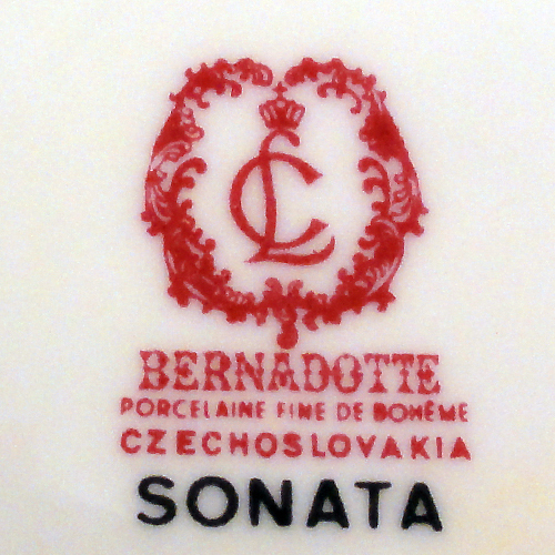 SONATE by Bernadotte tschechisches Geschirr überzogene Zuckerschüssel 5" hoch NEU NIE BENUTZT - Bild 2 von 2