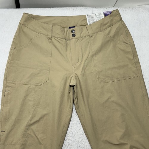 Patagonia Damen 12 Borderless Hose 40 UPF Straight Leg Low Rise Wandern Khaki - Bild 2 von 12