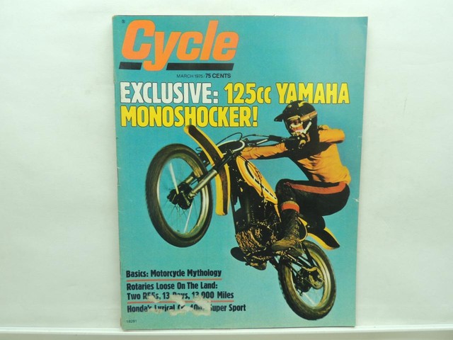 March 1975 Cycle Magazine Yamaha Honda CB400 Montesa V75 Daytona Enduro