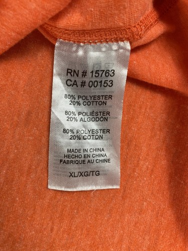NCAA Clemson Tigers XL Men's Champion Short Sleeve T-shirt Orange - Picture 6 of 8